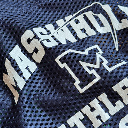 Navy Blue 'Masswhole Athletics' Football Jersey